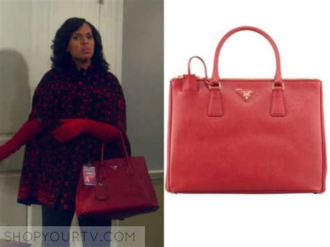 scandal season 6 prada bag|Scandal: Season 6 Episode 1 Olivia's Red Leather Tote Bag.